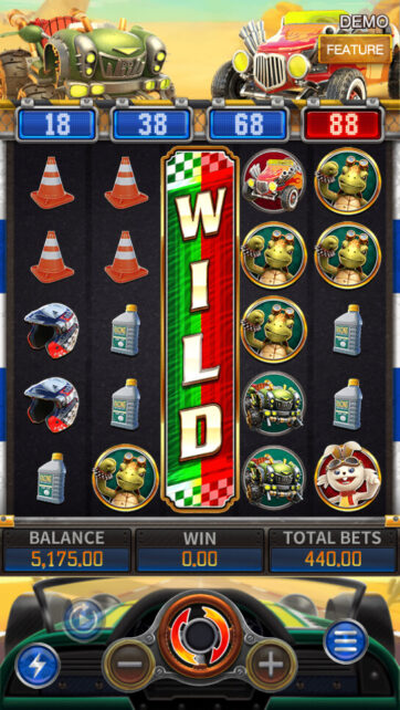 ANIMAL RACING slot game scene - FA CHAI Gaming
