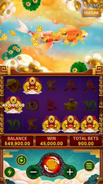 FORTUNE KOI slot game scene - FA CHAI Gaming