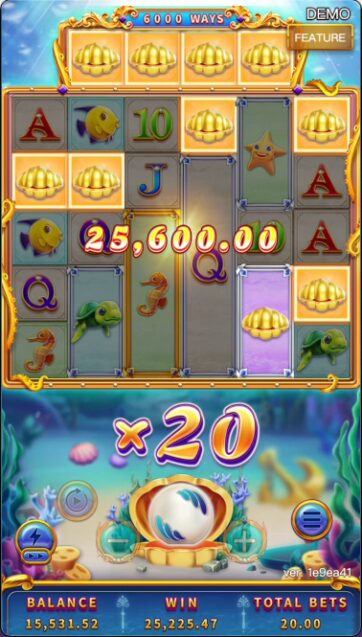 GRAND BLUE slot game scene - FA CHAI Gaming