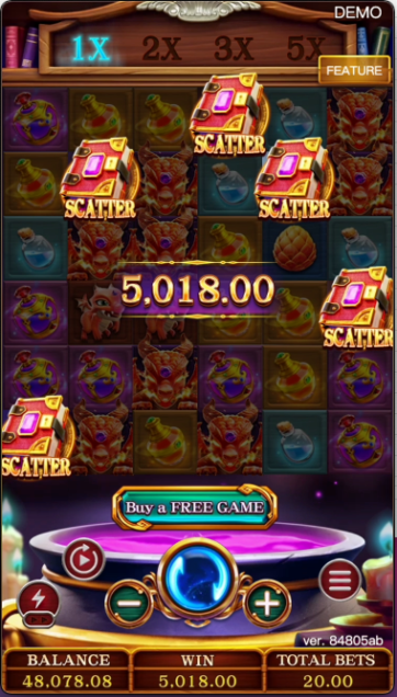 MERGE MAGIC slot game scene - FA CHAI Gaming