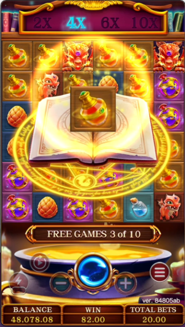 MERGE MAGIC slot game scene - FA CHAI Gaming