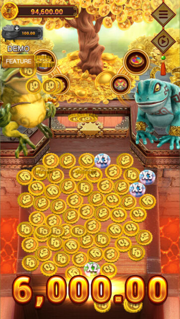 MONEY TREE DOZER arcade game scene - FA CHAI Gaming