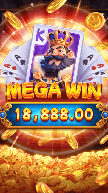 POKER WIN slot game scene - FA CHAI Gaming