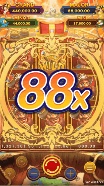 TREASURE CRUISE slot game scene - FA CHAI Gaming