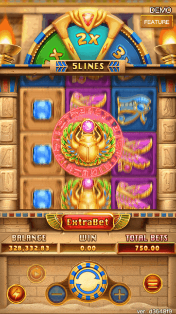 TREASURE RAIDERS slot game scene - FA CHAI Gaming