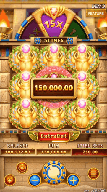 TREASURE RAIDERS slot game scene - FA CHAI Gaming